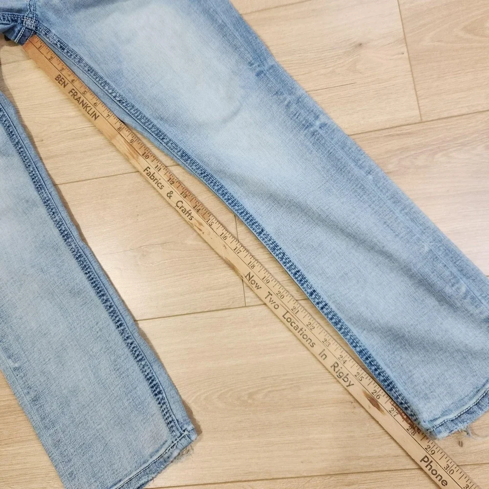 BKE Jake Straight Jeans Mens 28x30 Blue Light Wash Stretch Denim